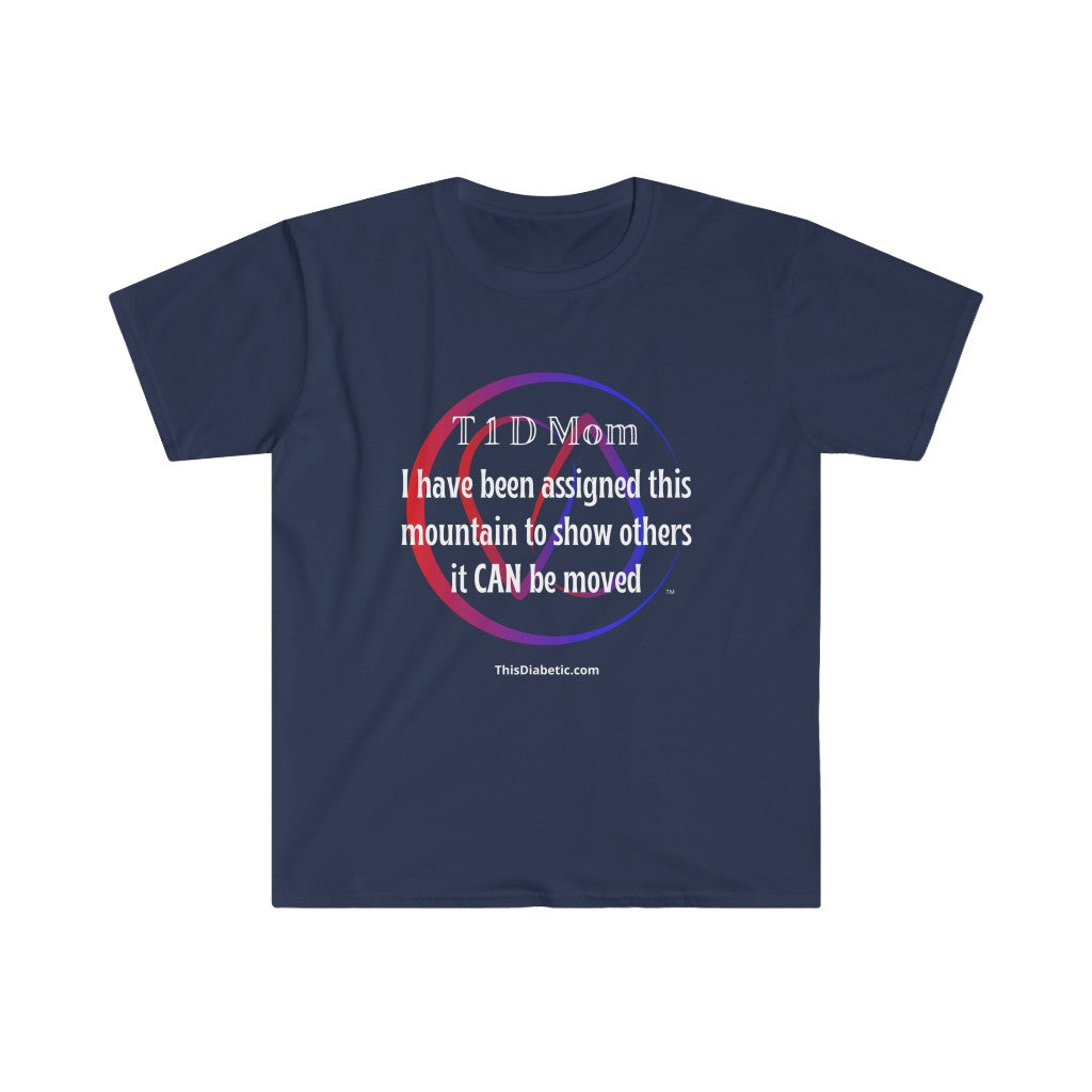 T1D Moms move mountains on a daily basis! Adult T-Shirt - ThisDiabetic.com