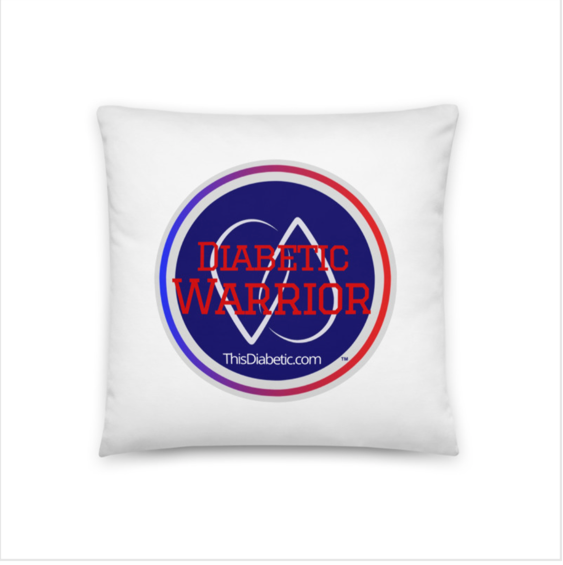 Diabetic Warrior Pillow.. Within in you right now... (quote on back) - ThisDiabetic.com