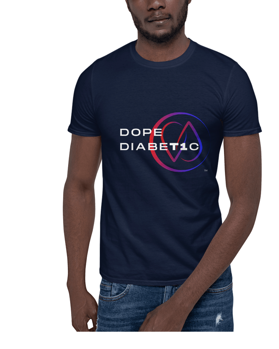 Dope DIABET1C Adult Short-Sleeve Unisex T-Shirt S-3XL - ThisDiabetic.com