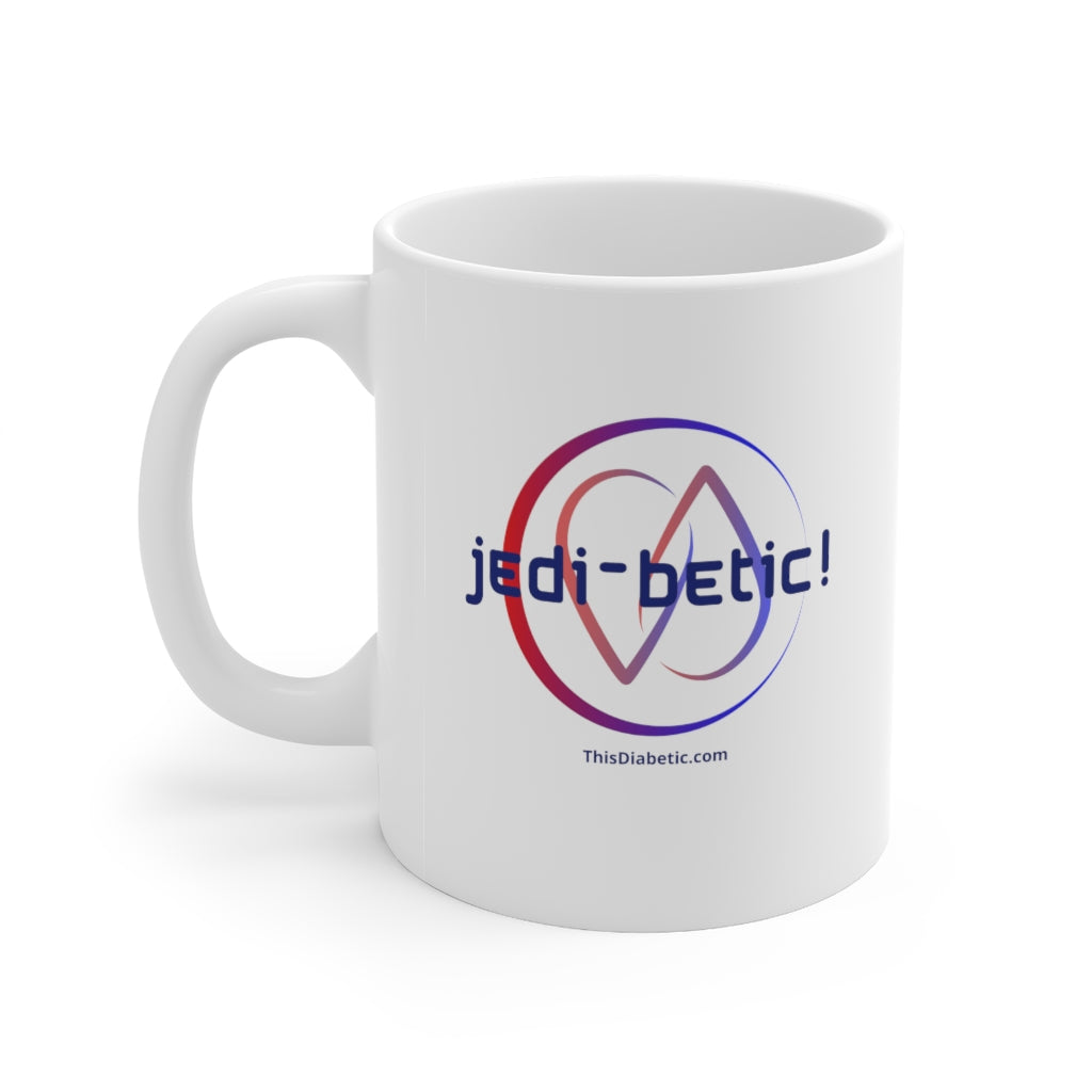 Jedi-betic Ceramic Mug 11oz - ThisDiabetic.com