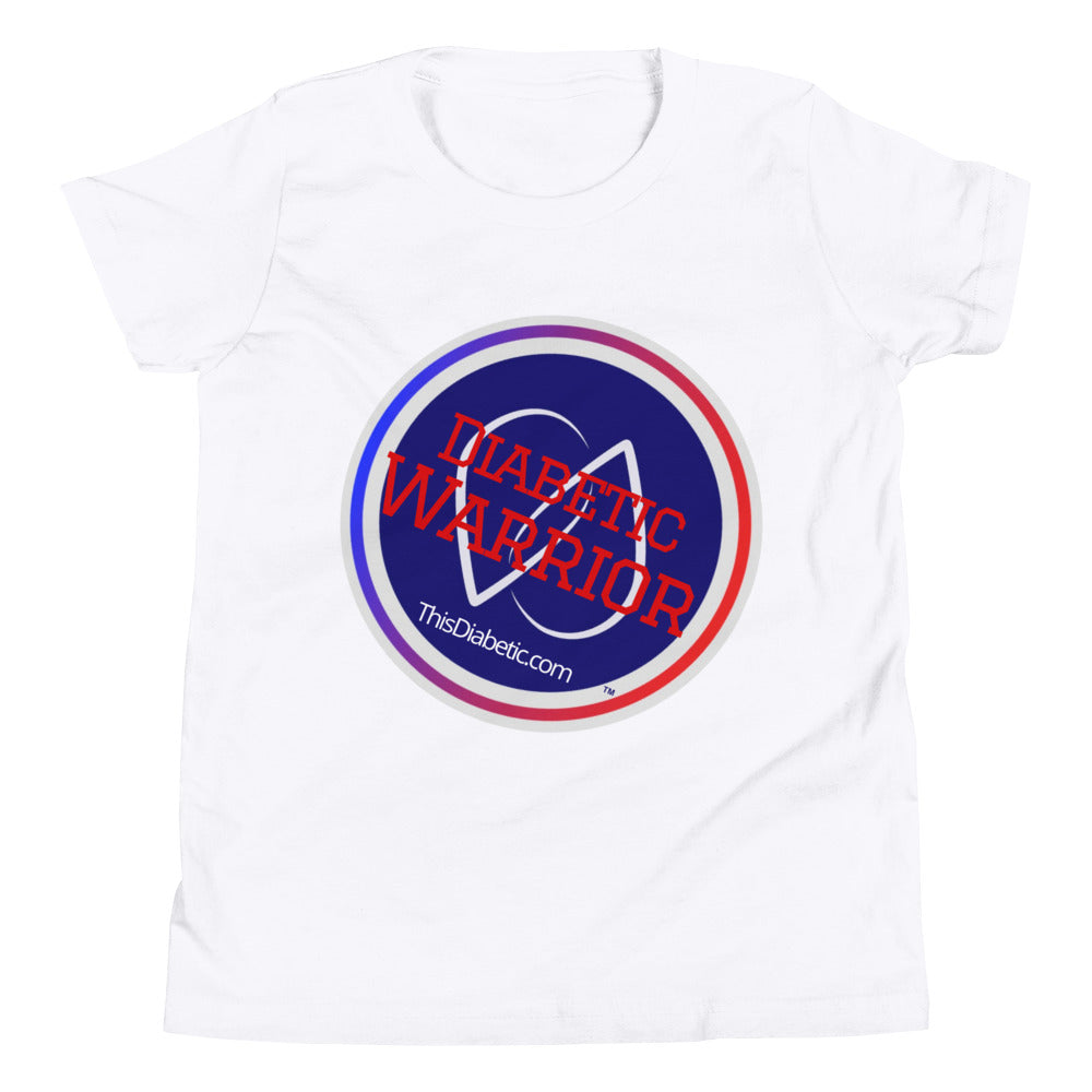 Diabetic Warrior Youth S/M/L/XL (6 -18 yrs ) Short Sleeve T-Shirt - ThisDiabetic.com