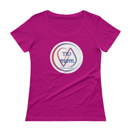 T1D MOM Ladies' Scoopneck T-Shirt