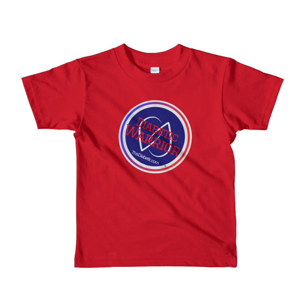 Diabetic Warrior short sleeve ages : 2/4/6yrs old T-shirt - ThisDiabetic.com