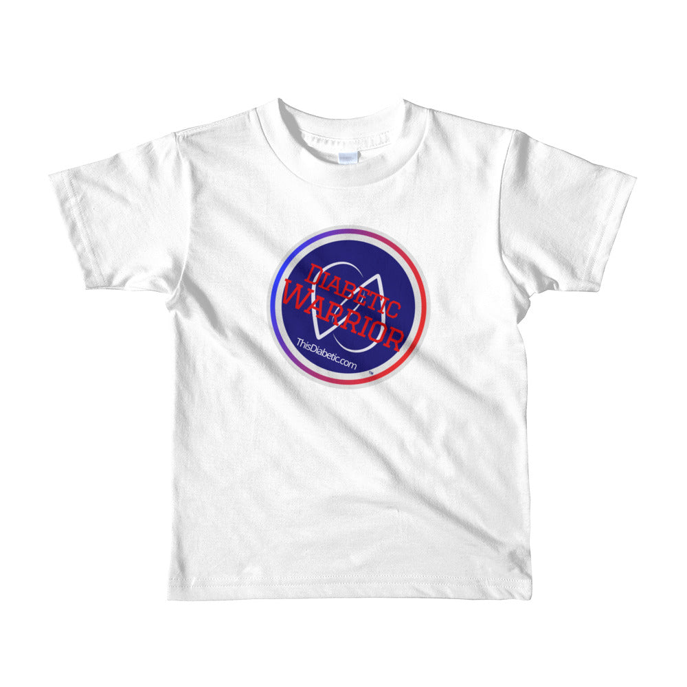 Diabetic Warrior short sleeve ages : 2/4/6yrs old T-shirt - ThisDiabetic.com