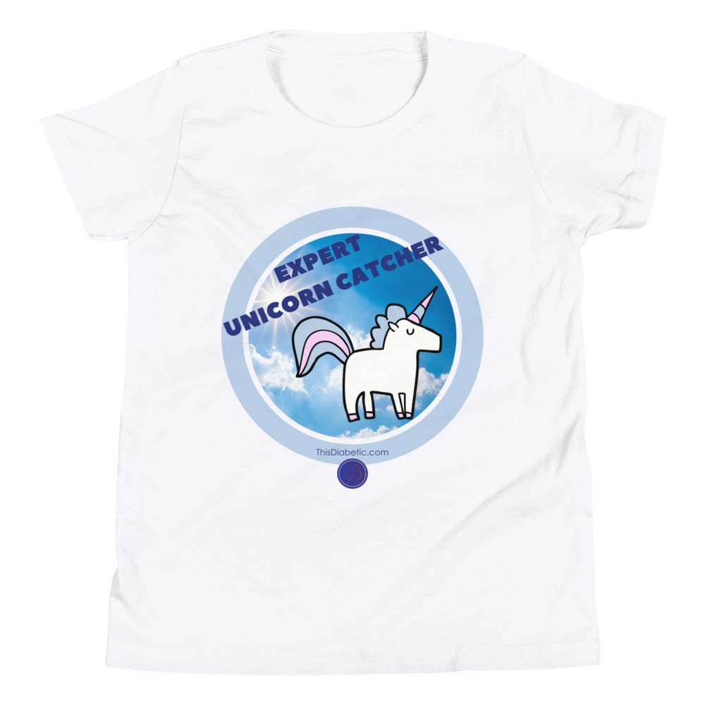 EXPERT UNICORN CATCHER (sugar level 100 or a perfect 6.0)YOUTH unisex S/M/L/XL ( 6-18 yrs) - ThisDiabetic.com