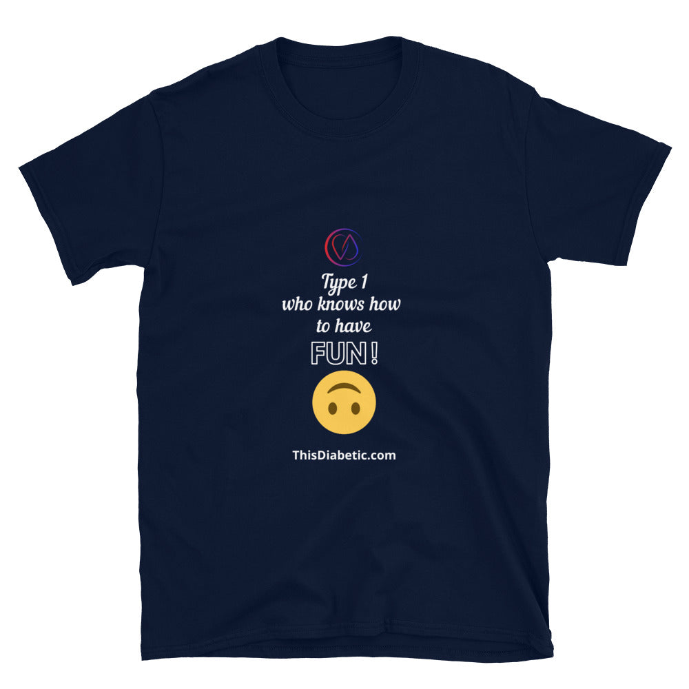 Type 1 UNISEX Adult t-shirt. S/M/L/XL/2XL Sleeve T-Shirt - ThisDiabetic.com