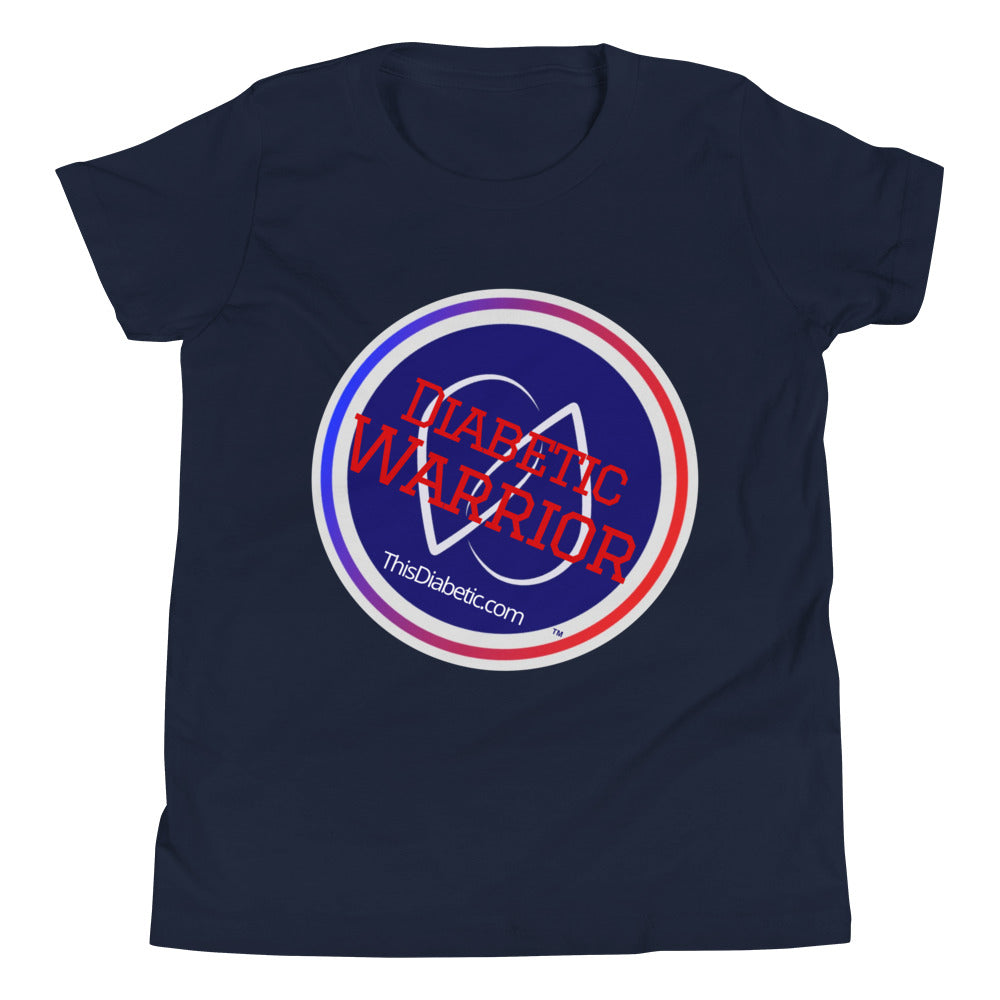 Diabetic Warrior Youth S/M/L/XL (6 -18 yrs ) Short Sleeve T-Shirt - ThisDiabetic.com