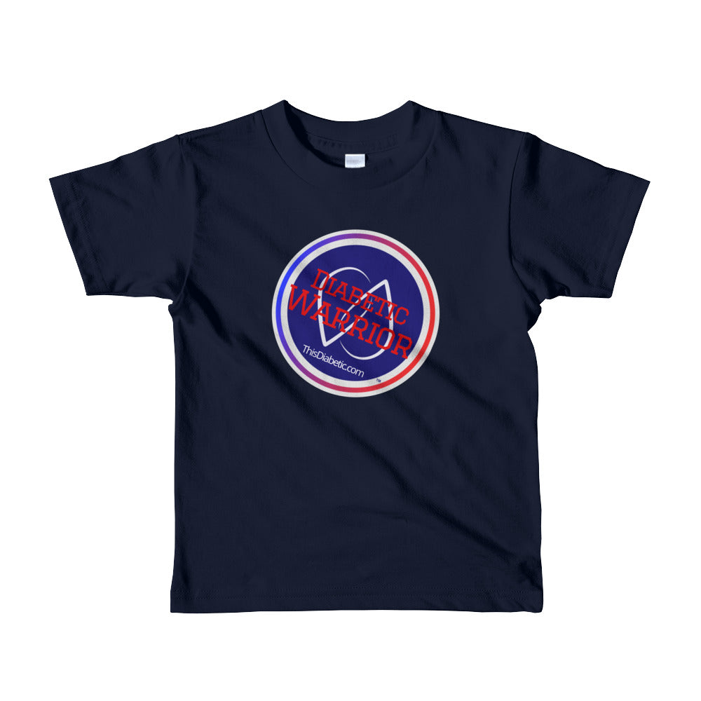 Diabetic Warrior short sleeve ages : 2/4/6yrs old T-shirt - ThisDiabetic.com