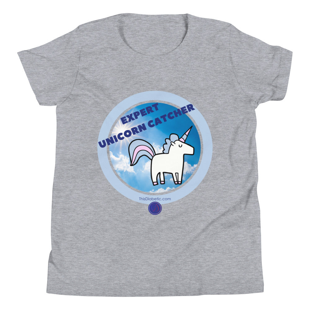 EXPERT UNICORN CATCHER (sugar level 100 or a perfect 6.0)YOUTH unisex S/M/L/XL ( 6-18 yrs) - ThisDiabetic.com