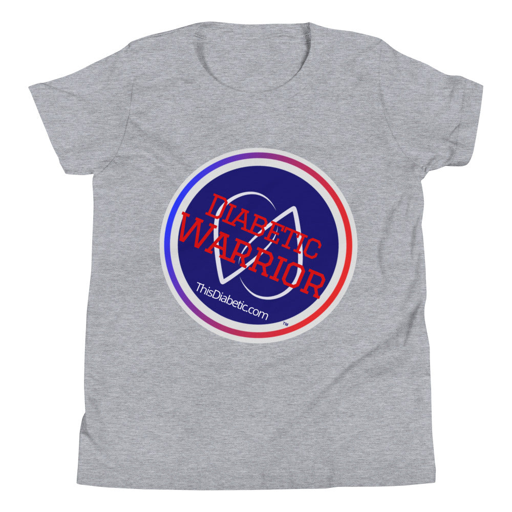 Diabetic Warrior Youth S/M/L/XL (6 -18 yrs ) Short Sleeve T-Shirt - ThisDiabetic.com