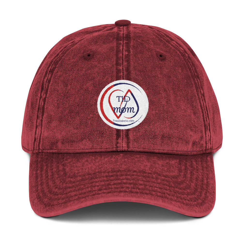 T1D MOM Vintage Baseball Hat - ThisDiabetic.com