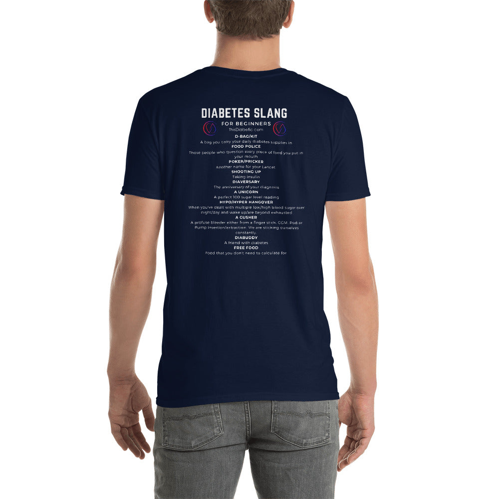 Diabetes Slang for Beginners Unisex Adult Short-Sleeve - ThisDiabetic.com