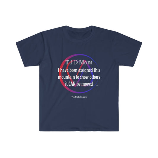 T1D Moms move mountains on a daily basis! Adult T-Shirt - ThisDiabetic.com