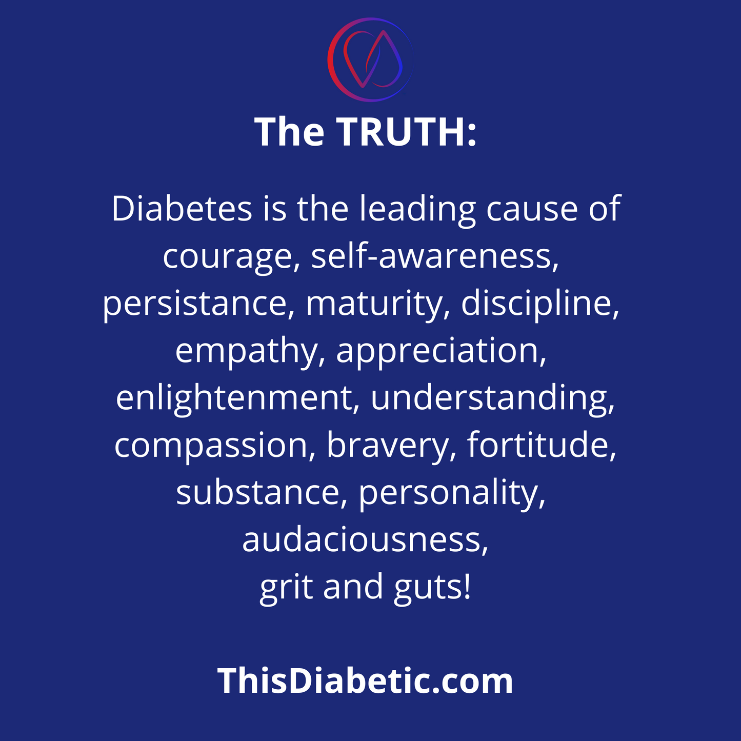 The truth about diabetes UNISEX Short Sleeve Adult T-shirt - ThisDiabetic.com