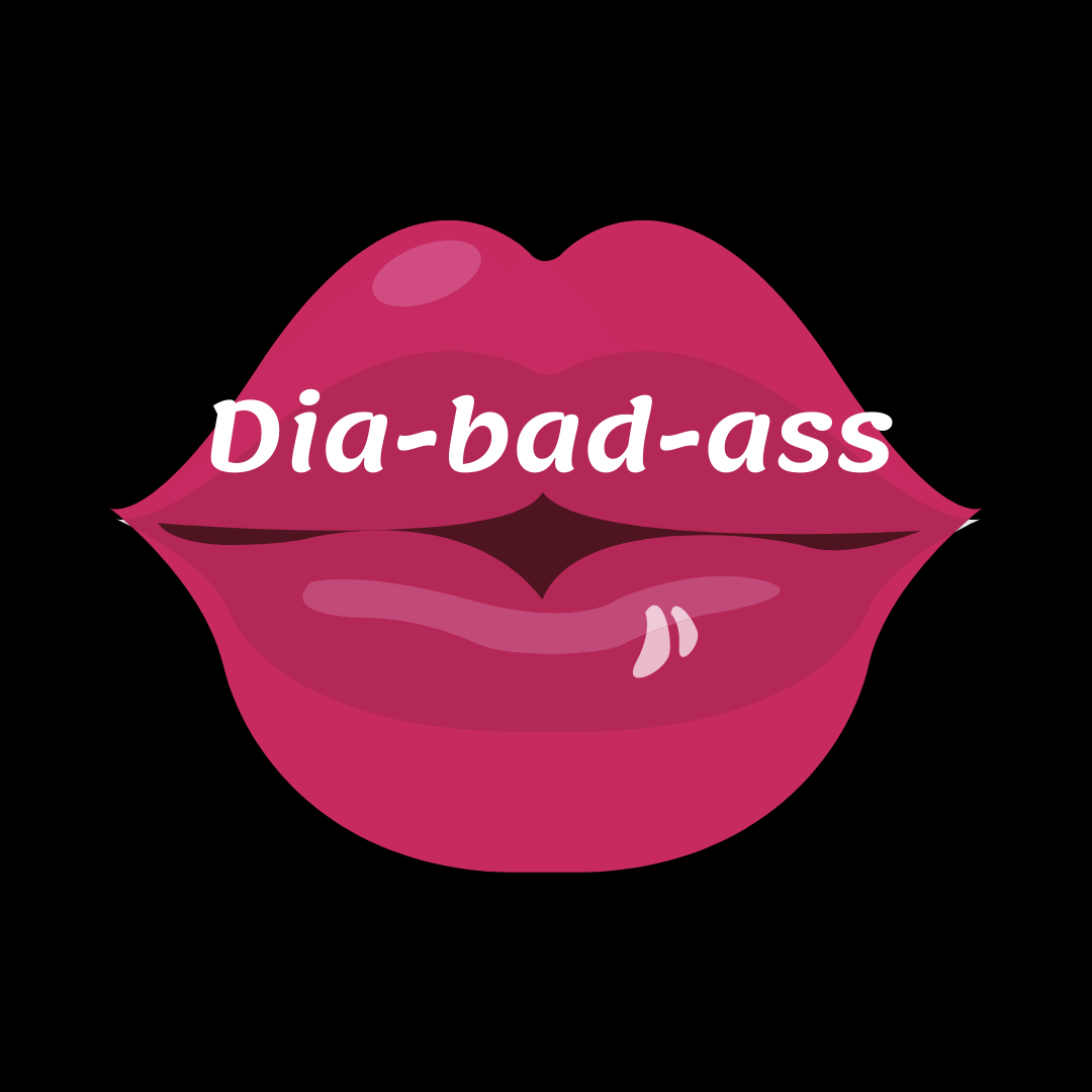 Dia-bad-ass T1D Ladies' Scoopneck T-Shirt - ThisDiabetic.com