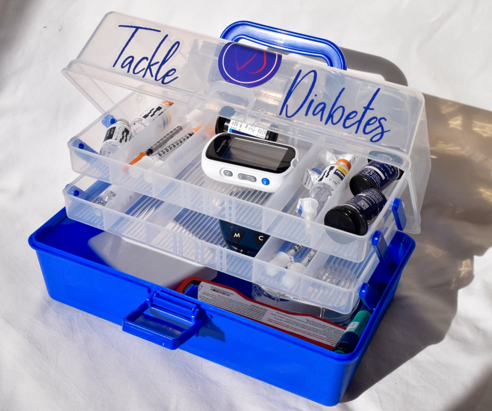Diabetes Box, designed to hold all T1D tools - ThisDiabetic.com
