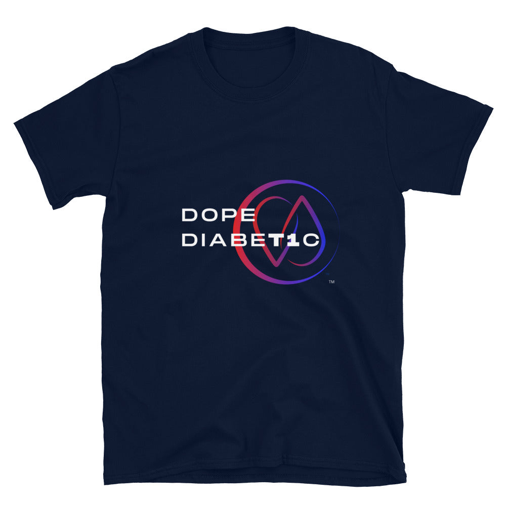 Dope DIABET1C Adult Short-Sleeve Unisex T-Shirt S-3XL - ThisDiabetic.com